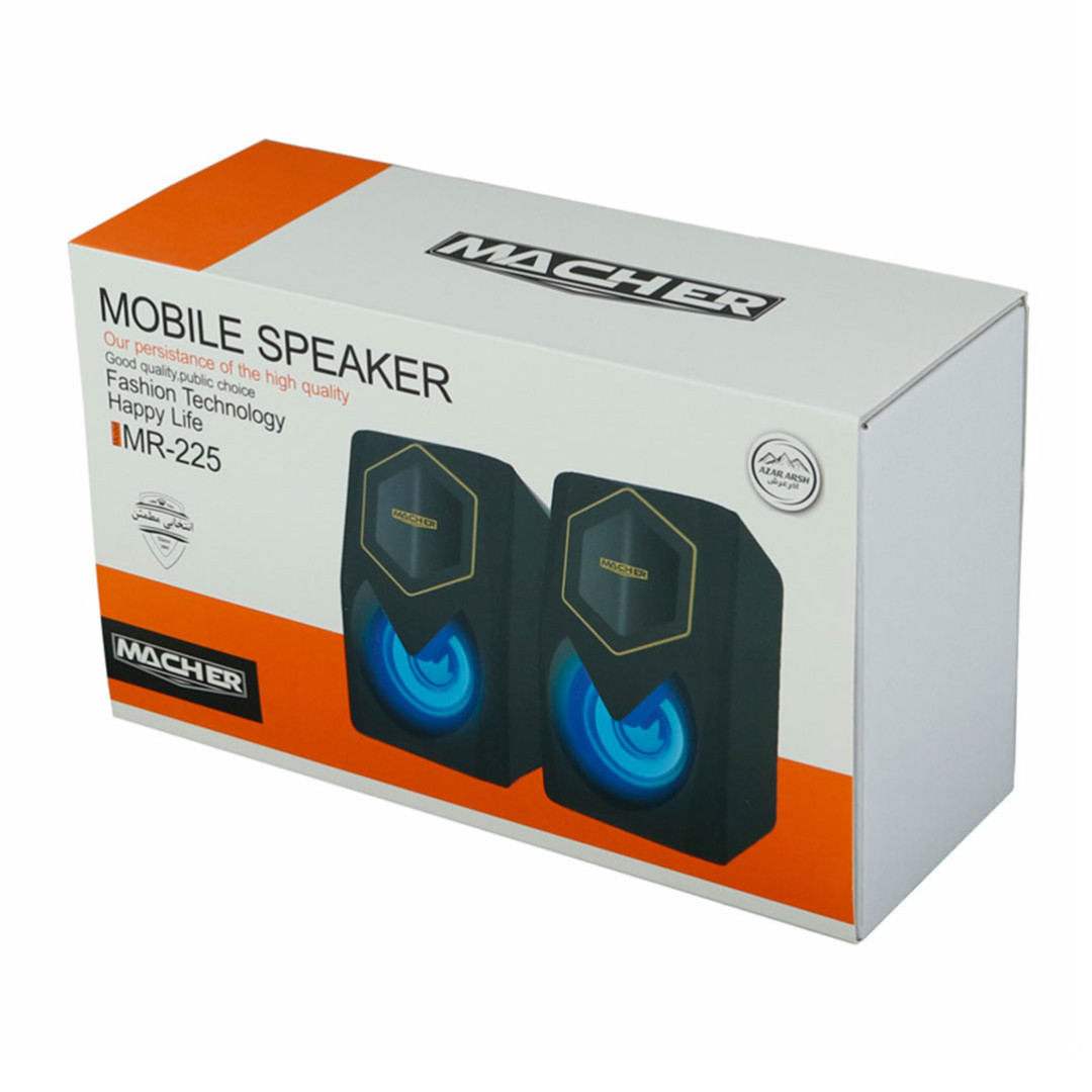 اسپیکر دو تکه سیمی  مدل Macher MR-225 مخصوص کامپیوتر 