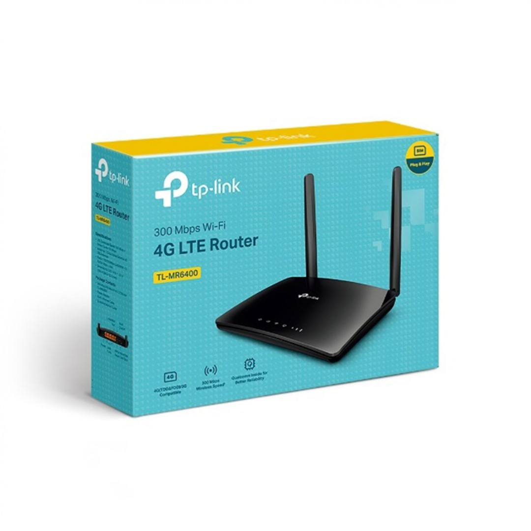 مودم روتر سیم کارتی و بی سیم تی پی لینک N300  مدل TL-MR6400
