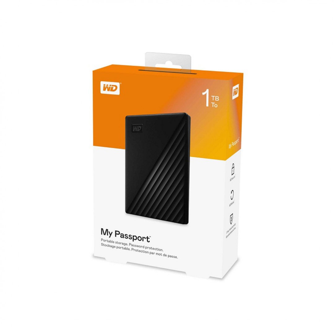 هارد اکسترنال وسترن دیجیتال مدل My Passport WDBYvg0010BBK-WESN ظرفیت 1 ترابایت