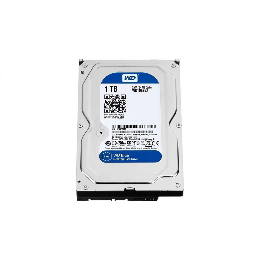 هارد دیسک اینترنال وسترن دیجیتال مدل Blue WD10EZEX ظرفیت 1 ترابایت