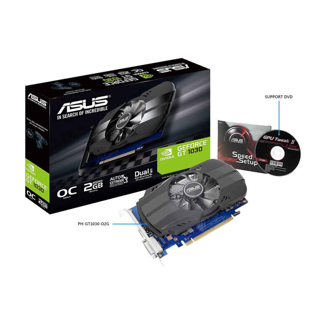 کارت گرافیک 2  گیگابایتی ایسوس مدل PH-GT1030-O2G