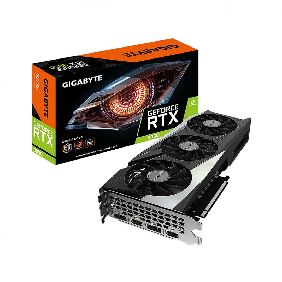 کارت گرافیک گیگابایت مدل GeForce RTX™ 3050 GAMING OC 8G  با حافظه 8 گیگابایتی